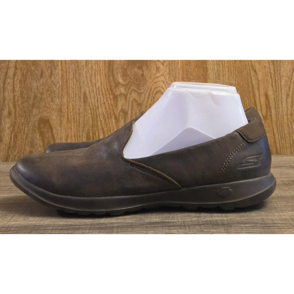 Skechers Go Walk Lite Queenly Loafer Shoes Womens Size 8.5‎ Brown